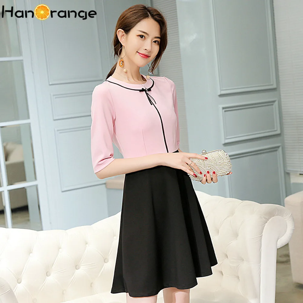 Летнее платье в Корейском стиле с бантом 2020|Женские платья| |