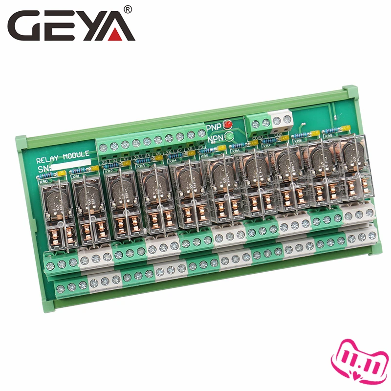Релейный модуль GEYA NG2R Omron 10 каналов 12 В постоянного тока 24 для защиты PLC |