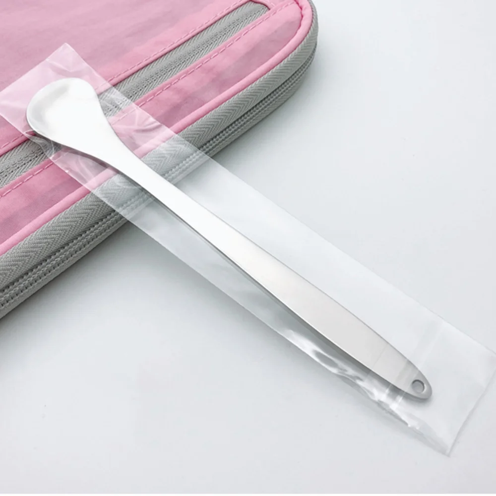 

3pcs Tongue Scrapers Cleaner Stainless Steel Tongue Oral Health Cleaning Tool (2PCS Double Side Scraper and 1PC Spoon Scraper)