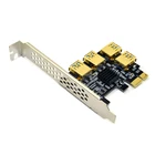 Райзер Pci-E Ver 009S, 4 порта, Райзер PCIe, плата адаптера PCI-E 1x на 4 USB 3,0, графический процессор PCI-E Rabbet с высоким качеством