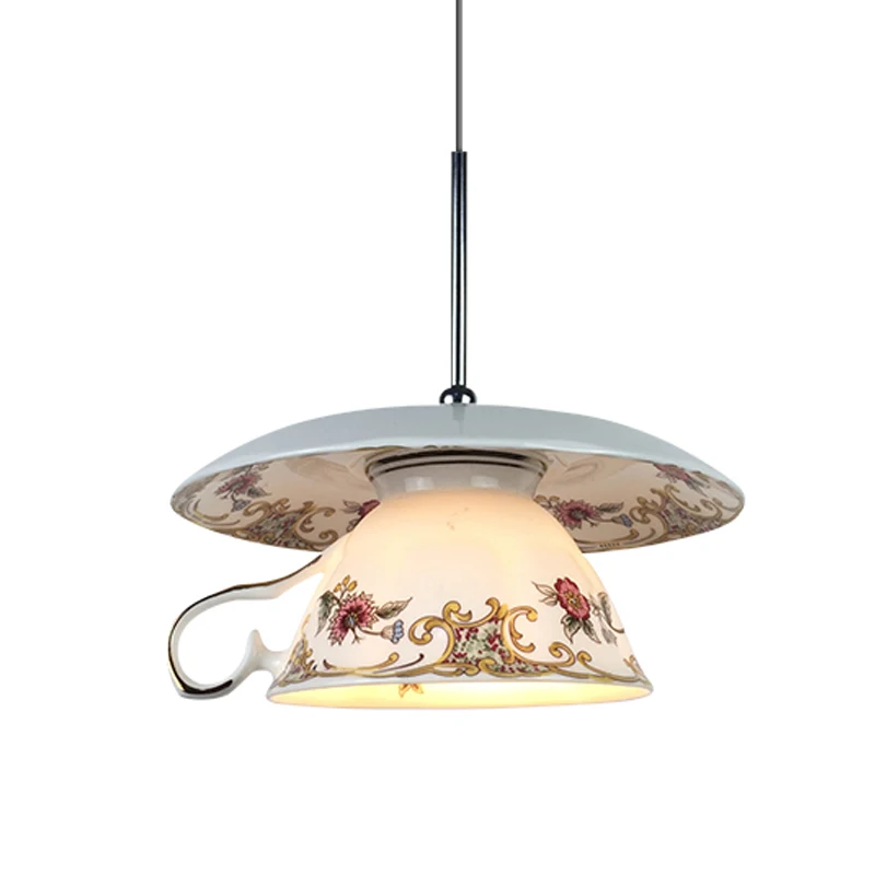 Подвесной светильник в скандинавском стиле с цветочной чашкой Европейский