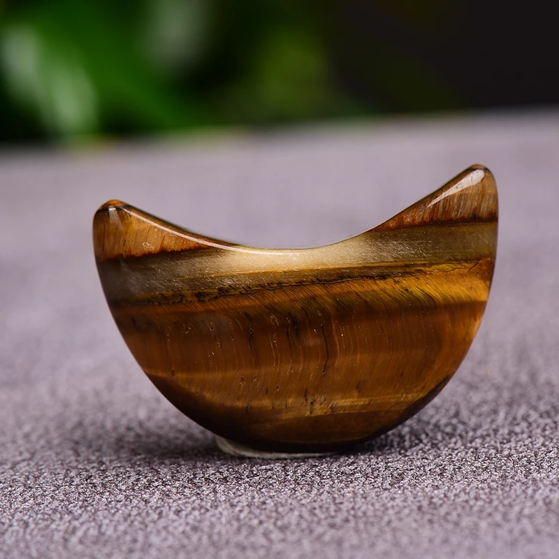 1 шт. натуральный хрустальный камень в форме Луны цветной талисман для медитации