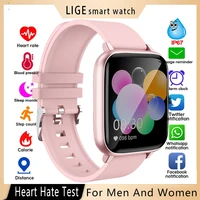 lige bluetooth call woman smart watch ladies heart rate blood pressure multifunctional sport watch men waterproof watch women