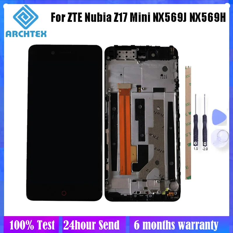 ЖК-дисплей и тачскрин с рамкой 5 2 дюйма для ZTE Nubia Z17 Mini NX569J NX569H | Мобильные телефоны