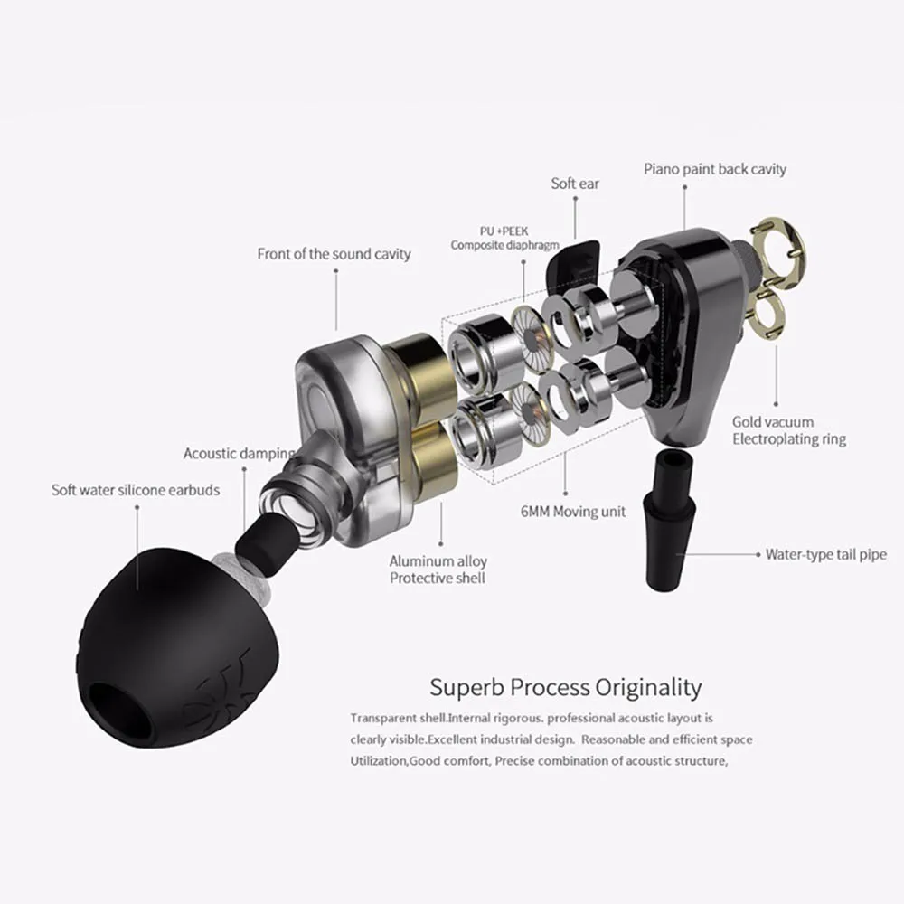 Стереонаушники-вкладыши с Hi-Fi монитором и микрофоном 3 5 мм | Электроника