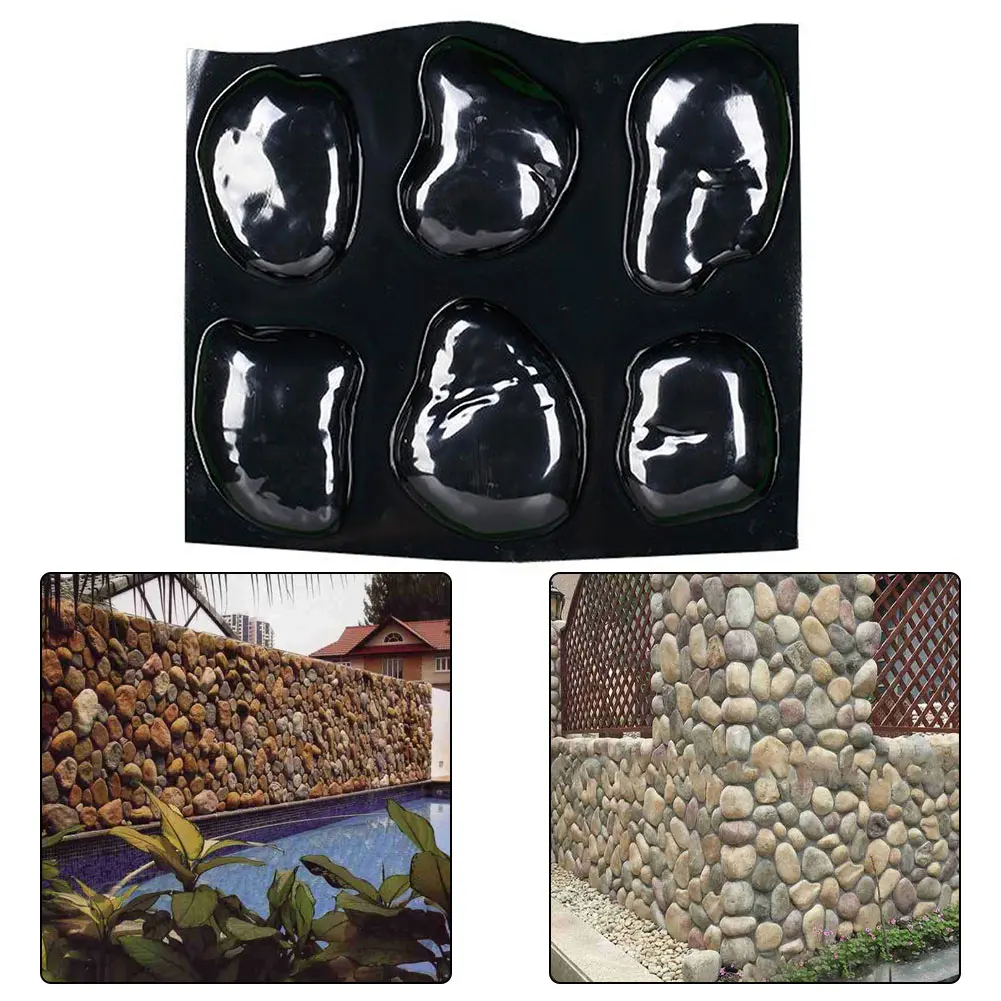 

1pc Pebble Concrete Mould Paving Mold DIY Reusable Stepping Garden Floor Stone Molds Brick Pave Pebble Cement Decoration New