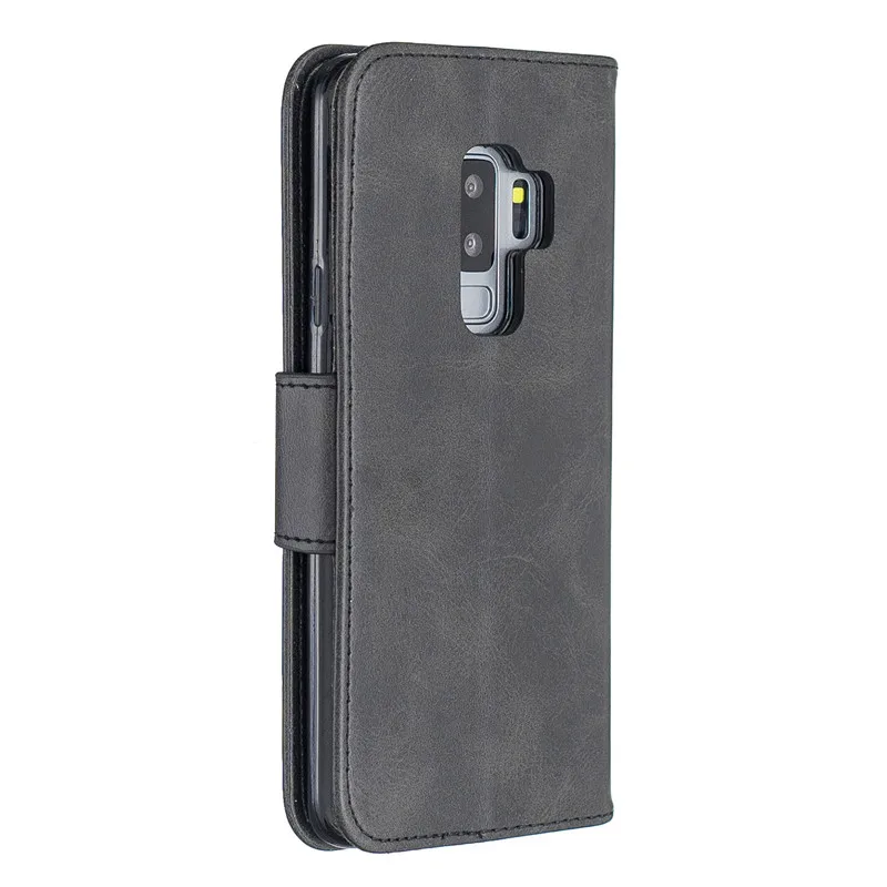 Coque S9Plus S9 аксессуары для телефонов пары Простой модный кожаный флип чехол