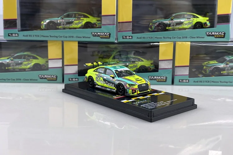 

Tarmac Works cars 1:64 AUDI RS 3 TCR Macau touring car 2019-26 Collection car