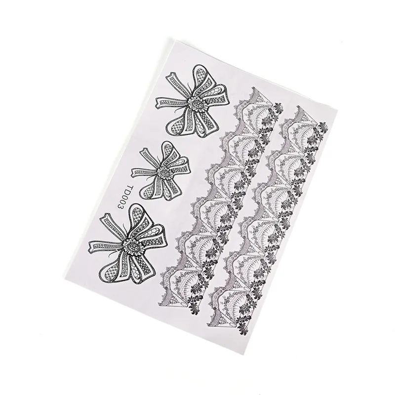 Водостойкая временная татуировка-наклейка на тело ногу переводка воды