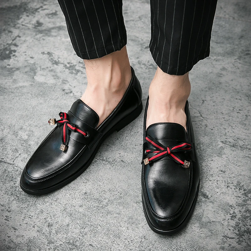 

Designer men's shoes high quality PU leather Oxford shoes fashion party men's casual leather shoes comfortable and breathable