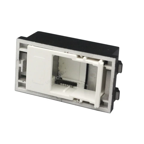 Черная рамка RJ45 для категории 6 7 8 RJ45 LAN интернет-вставка Jack Keystone Plug с крышкой