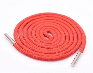 140CM 1Pc Solid Color Polyester Cord 140CM Copper Bead Caps Decorative Cap Rope For Sweater Sports Pants Waist Rope Belt - Цвет: 140CM