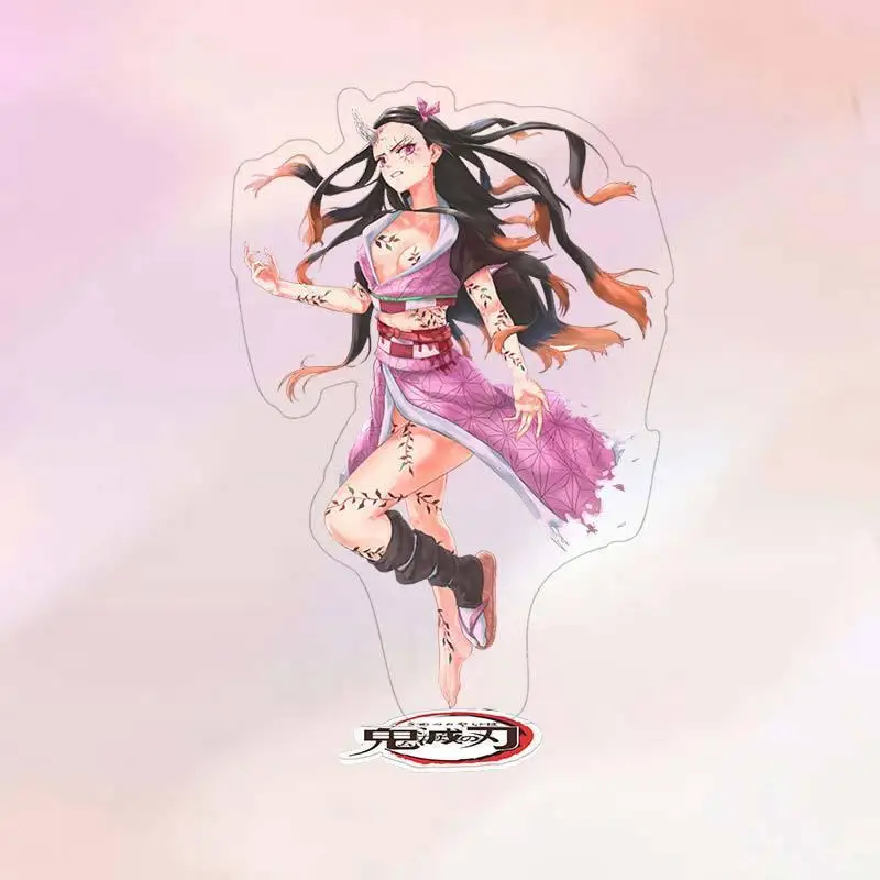 

Anime Demon Slayer Kimetsu No Yaiba Tanjirou Nezuko Action Figure Acrylic Stand Cute Cartoon Toys Collection Decoration Model