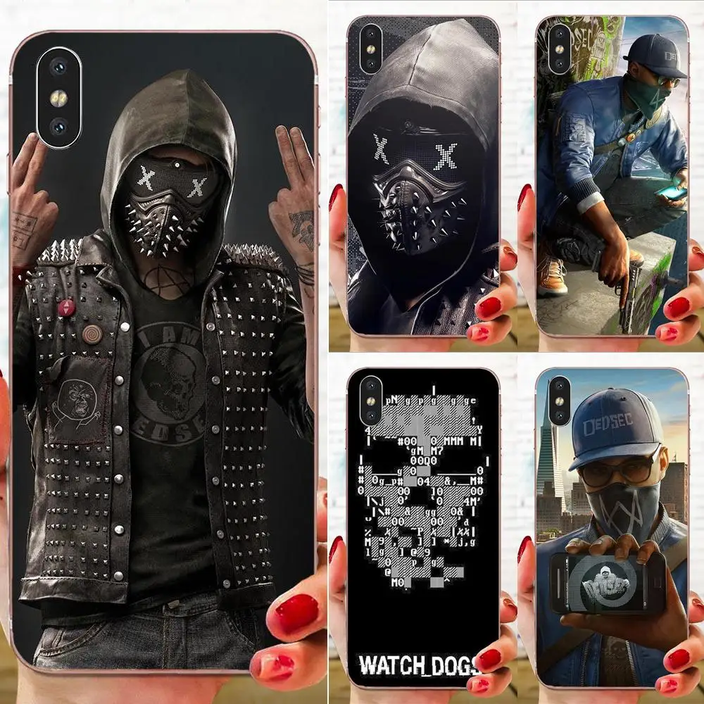 Принт Watch Dogs ключ дюймовый стандарт мягкие мобильного телефона Прозрачная ПВХ пленка для Galaxy J1 J2 J3 J330 J4 J5 J6 J7