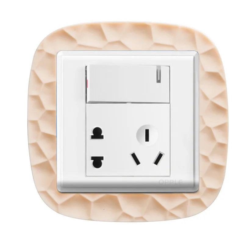 3D наклейка на выключатель новый дизайн украшение комнаты Силиконовая светящаяся