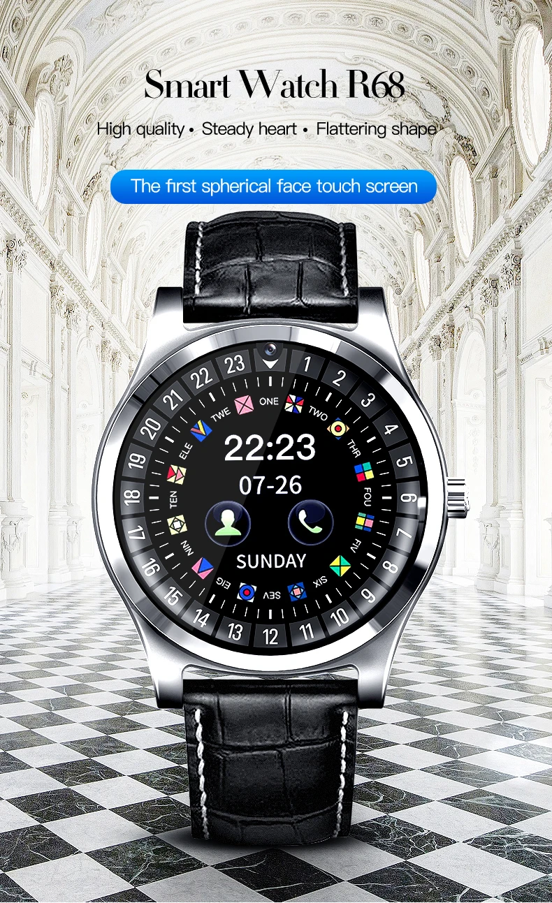 Умные часы для мужчин с 2G GSM Micro SIM TF карта ответ на вызов камера часы Шагомер Bluetooth Smartwatch Здоровье часы для Android