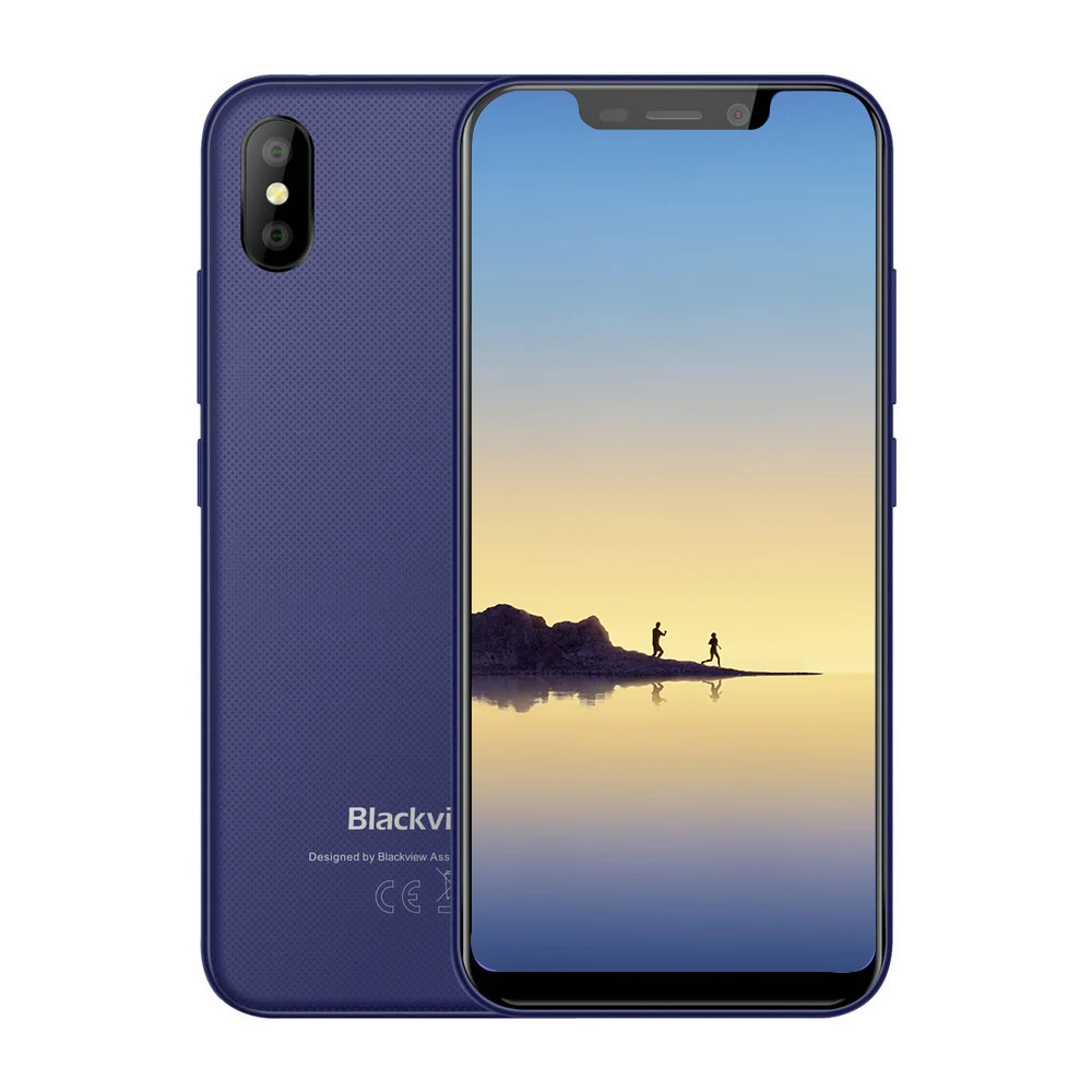 blue Blackview A30 2 ГБ+ 16 ГБ 19:" смартфон 5,5 полный экран MTK6580A четырехъядерный Android 8,1 Dual SIM Face ID мобильный телефон - Цвет: blue