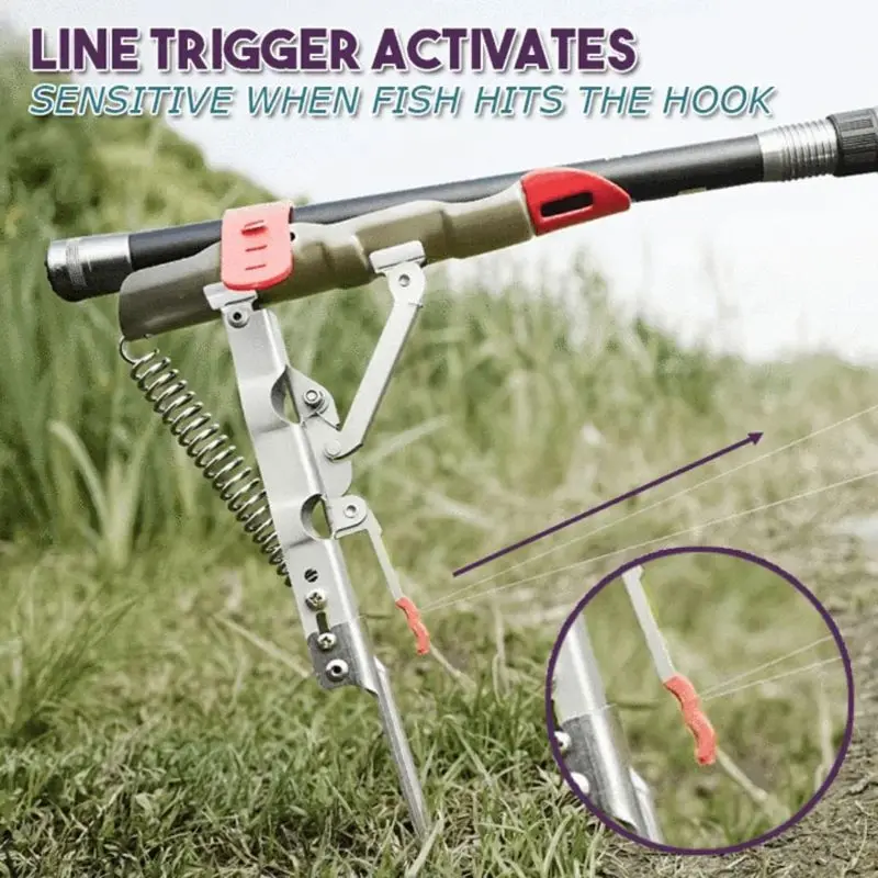 

Stainless Steel Rod Stand - Rod Holder for Bank Fishing Automatic Spring Fishing Rod Holder Offering