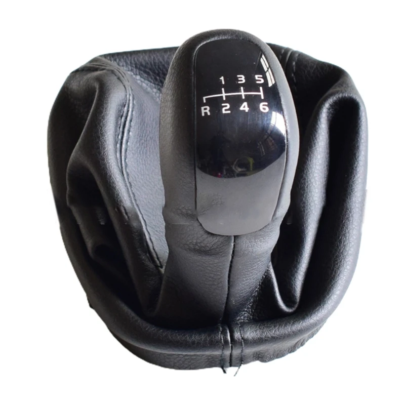 

Gearshift Lever Knob Stick Shifter Leather Gaitor Boot Dustproof Cover for Mercedes Bens C-Class W203 S203 5 6 Speed