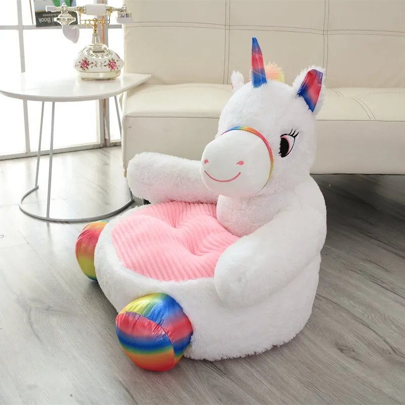 1PC Lovely Teddy Bear Panda Unicorn Duck Kids Sofa Chair Plush Toys Seat Baby Nest Sleeping Bed Pillow Stuffed Cushion Gifts - купить по