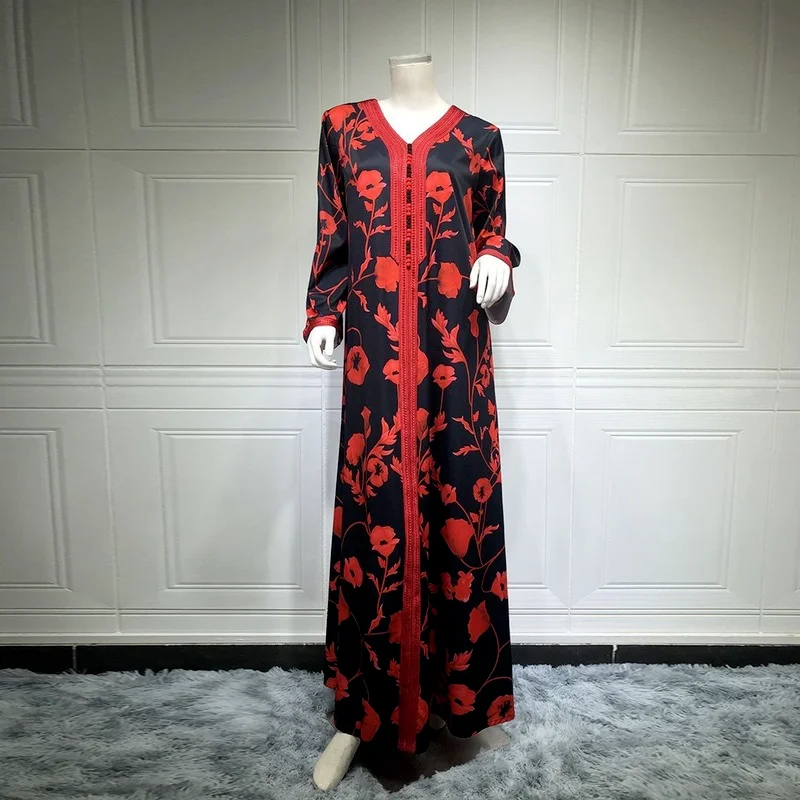 Eid Abaya Dubai Muslim Dress Turkey Islam Robe Longue Djelaba Femme Musulman African Dresses For Women Caftan Marocain De Soiree