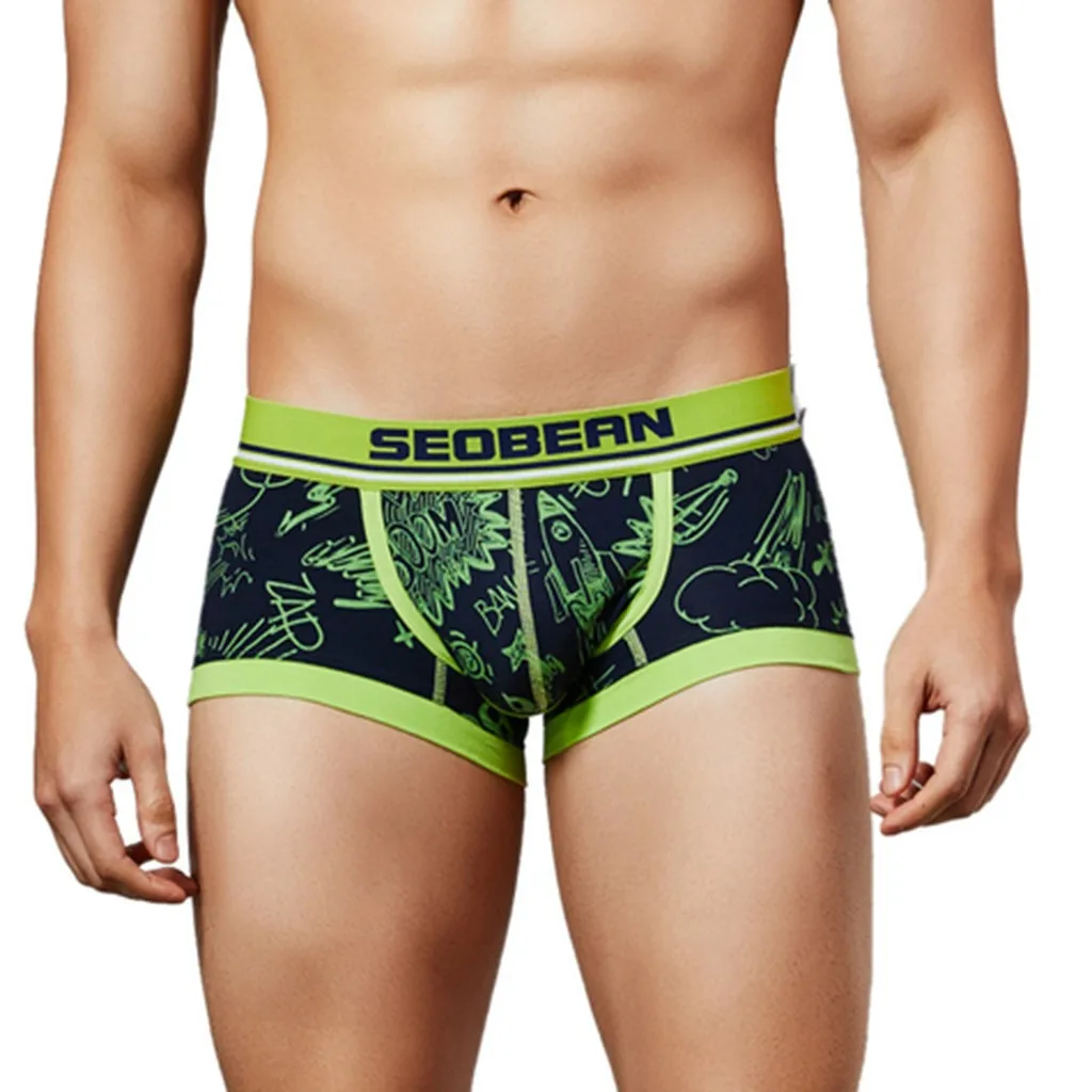 SAGACE 2020 хит продаж высококачественные новые мужские трусы боксеры с принтом