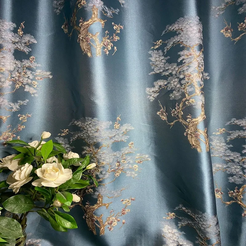 Роскошные занавески в китайском стиле классические жаккардовые с затенением для