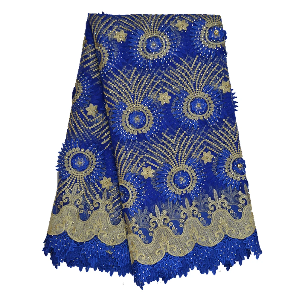 3D швейцарская вуаль кружевной ткани в африканском стиле Высокое качество