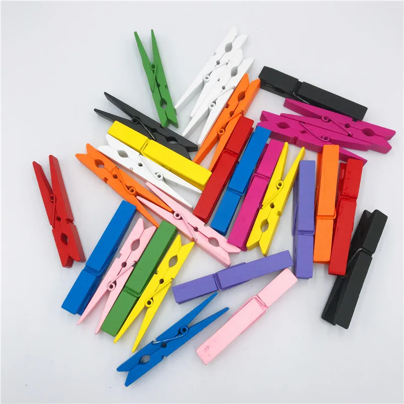 Красочные зажимы 25/35/45 мм маленький размер фотозажимы для листов DTY Craft Decor | Дом и