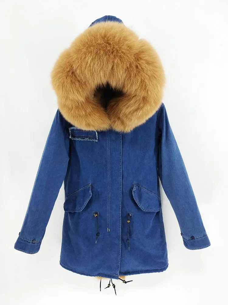 Женская парка с мягкой теплой подкладкой fFURTJY длинное пальто серого цвета