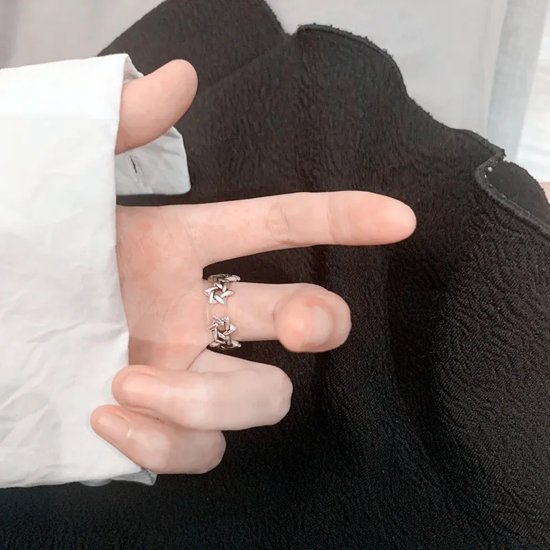 

Ring Female Fashion Personality Cold Wind Ins Trend Retro Hip Hop Adjustable Male Cool Index Finger Rings Niche Design Wholesale
