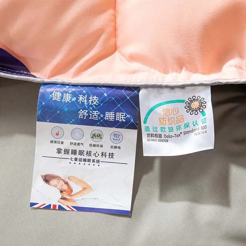 

95% White Goose Down Quilted Comforter Solid color Thicken Winter Quilt King Queen Twin Full Size for Home hotel High-end Duvets