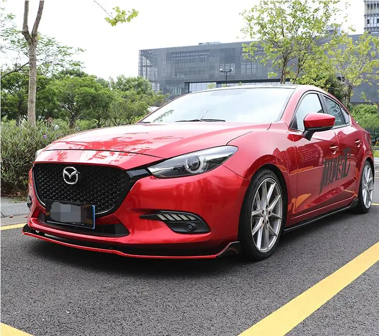 Для Mazda 3 Axela Body kit спойлер 2014-2017 sc ABS задний передний бампер диффузор защитные