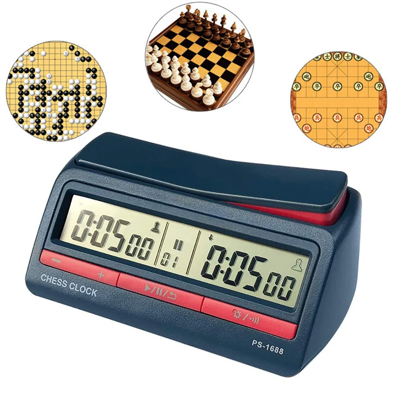 

Professional Digital Chess Clock Competition Count Up Down Timer Portable ABS Electronic Board Game Accurate Timer Queen Gambit