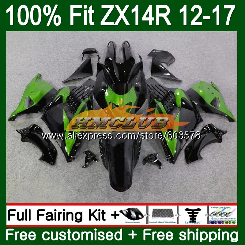

Инъекция для KAWASAKI ZX-14R 2012 2013 2014 2015 2016 2017 зеленый черный 115CL.134 ZX 14R ZZR1400 ZX14R 12 13 14 15 16 17 обтекатель