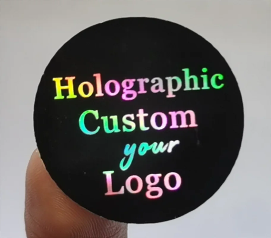 3-7 personalized stickers holographic silver custom stickers LOGO / wedding stickers / design your own stickers