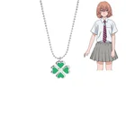 Женское ожерелье с кулоном в виде клевера из аниме Токийский мстители