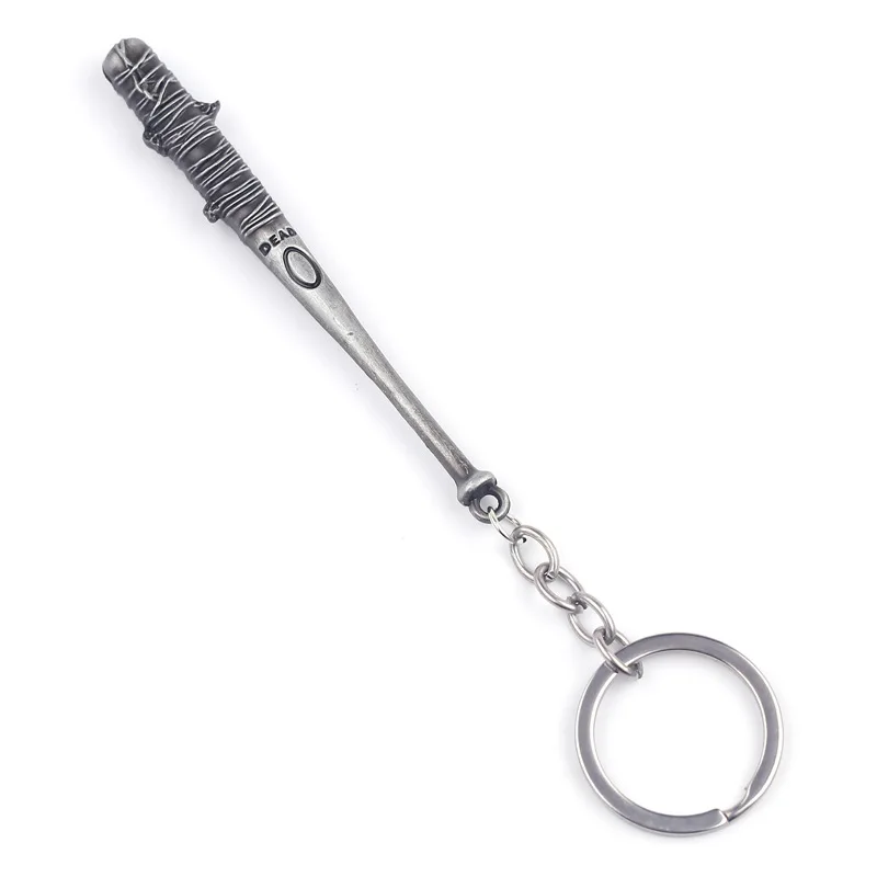

Movie The Walking Dead Keychain Popular Personality Creative Baseball Metal Keyring Adult Couples Bag Gift Key Accessories Hot