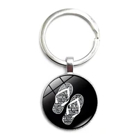 2021 sports swimming keychain minimalist swimming man art silhouette key ring jewelry gift