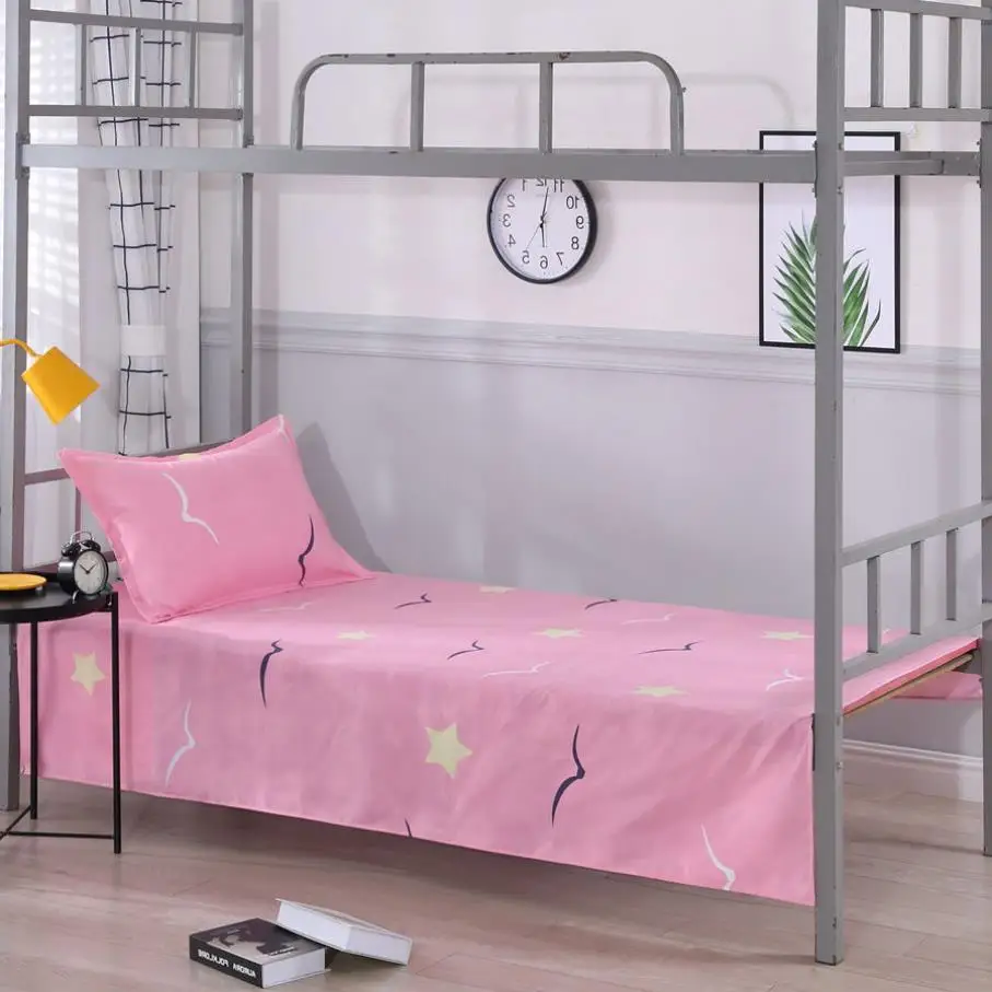 Тонкое текстильное постельное белье простыня двухъярусные кровати с