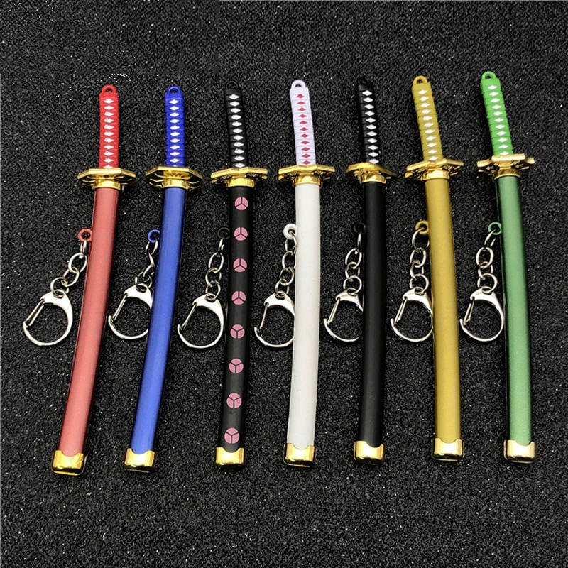 

Anime Cosplay Sword 15cm Mini Sword Keychain Simulation Weapon Decoration Ornament Alloy Knife Model Costume Props Desk Decor