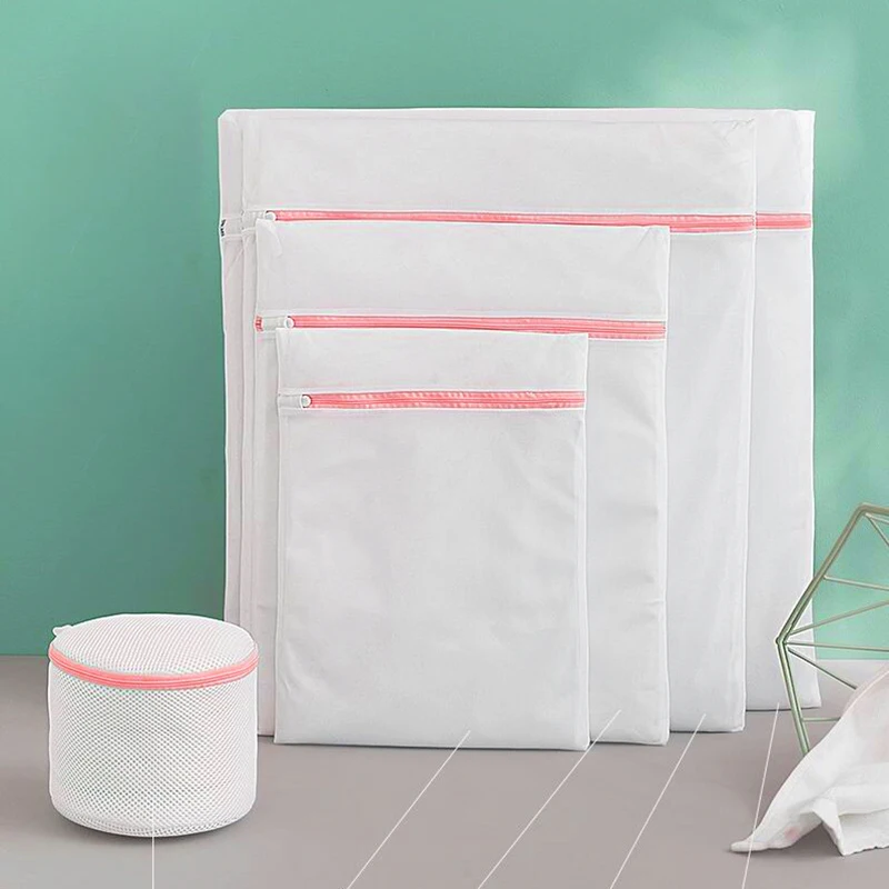 1 шт. сетчатый мешок для одежды хозяйственный стирки белья на молнии бюстгальтера