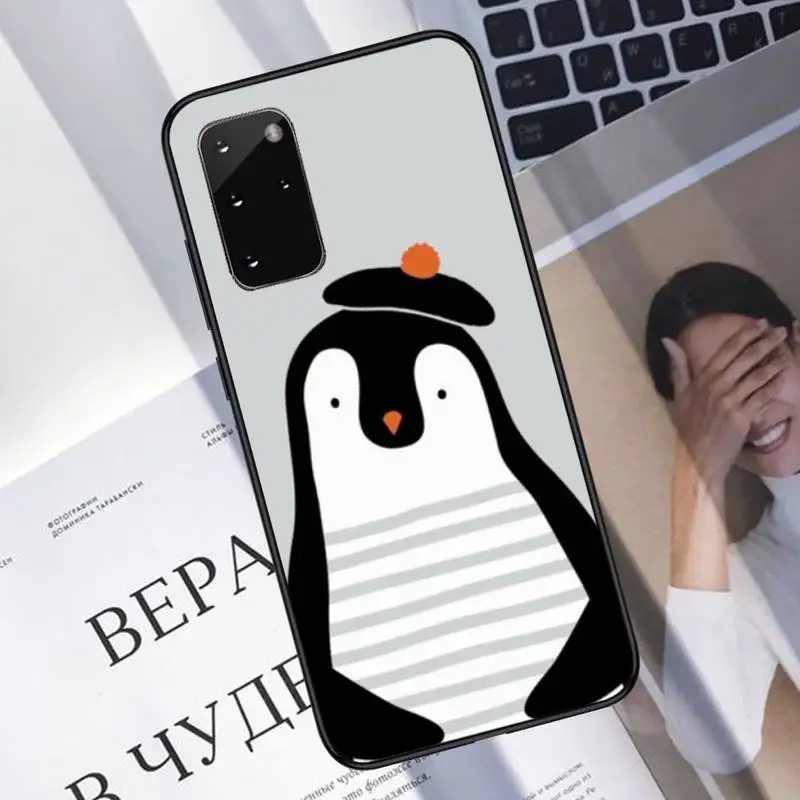

Lovely Penguin cute animal Phone Case for samsung galaxy s21 s20 fe s10 s9 s8 s30 note 20 10 ultra plus pro lite 5G coque