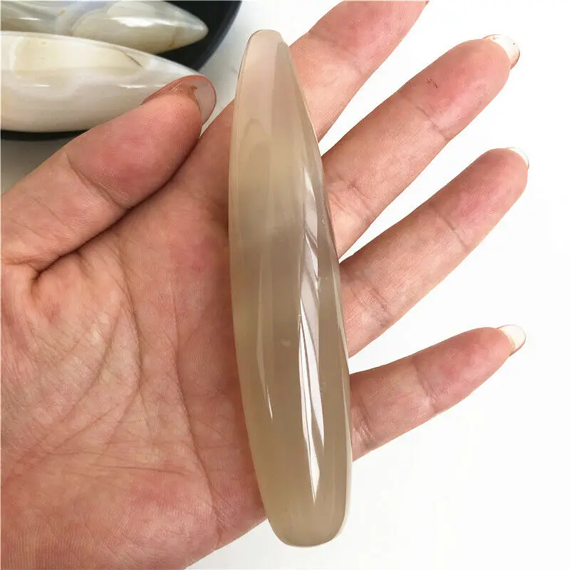 Прямая поставка 85 100 мм Натуральная Агатовая Массажная палка Терапия лечебные