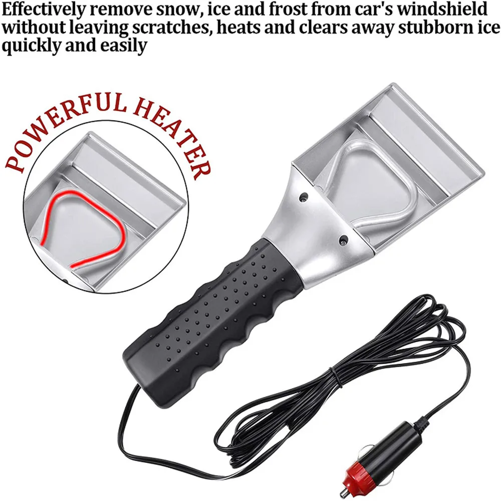 

Ice Scraper Tool Car Windscreen Frost-Window Winter Snow Remover 12V 15W Electric Heated Car Ice Scraper Car Cleaning Tool