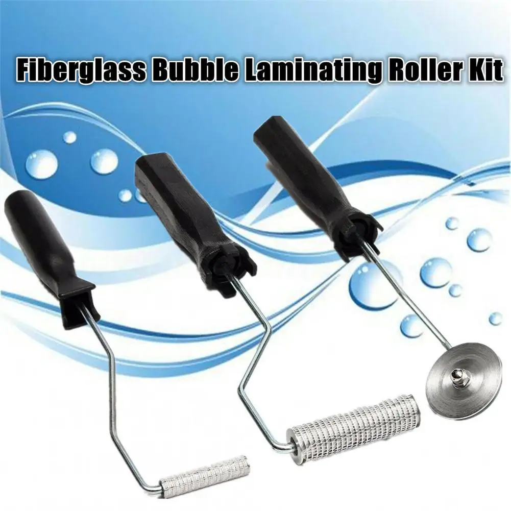 3 шт. Стекловолоконный Ламинирующий пузырьковый ролик для формы полимерная
