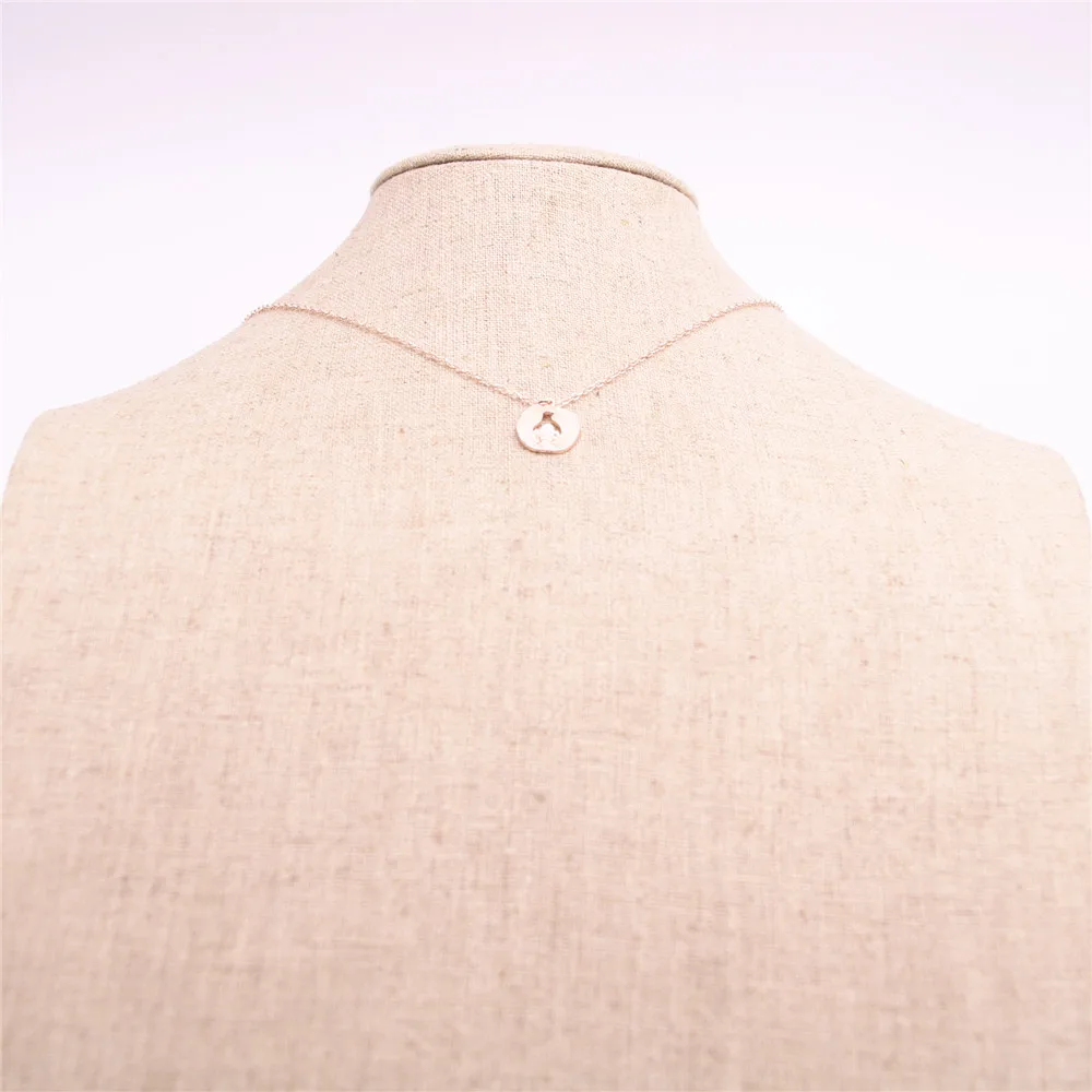 Модное ожерелье с пингвином красивый круглый наполовину полый Пингвин Подвески