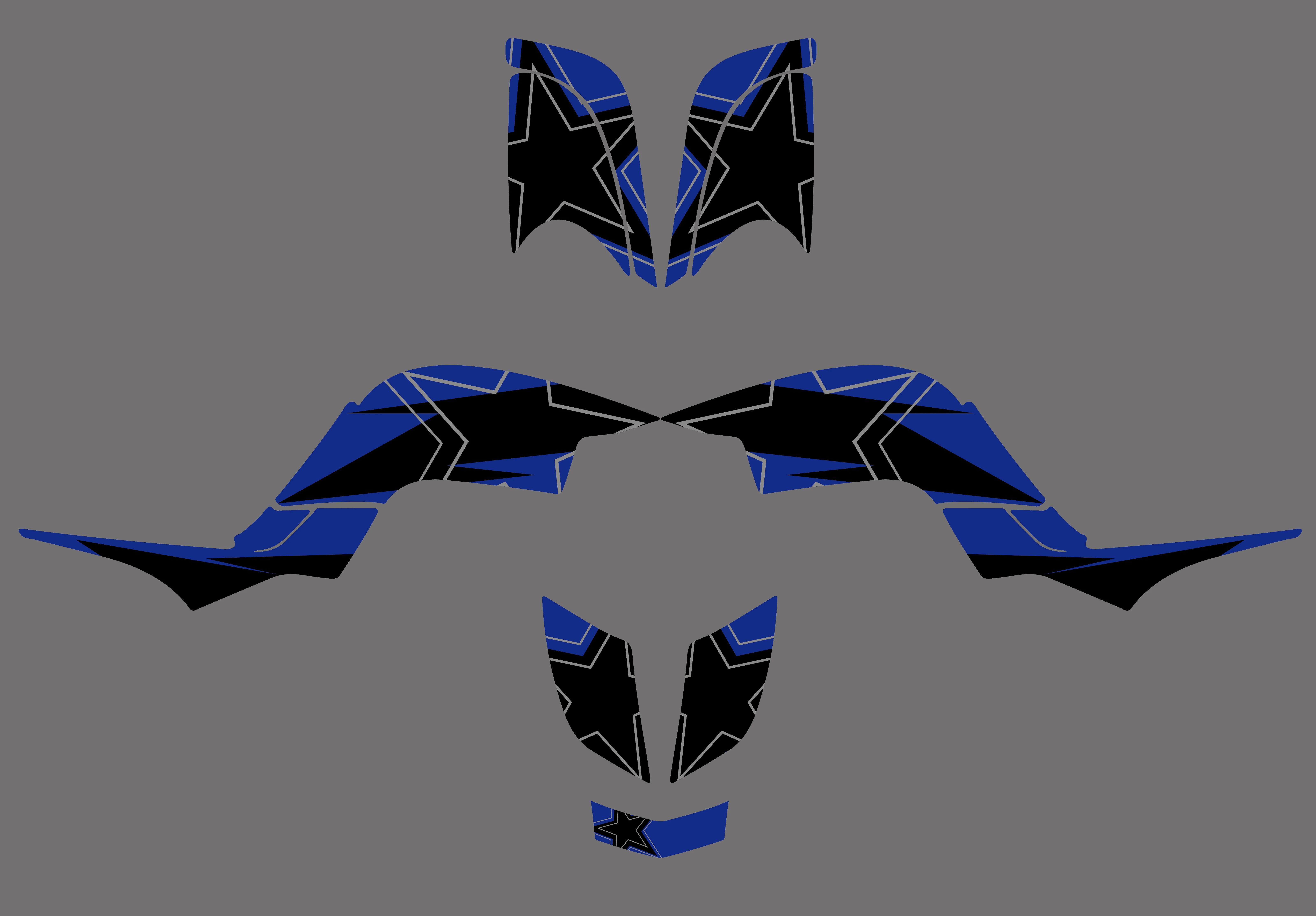 Новые наклейки графические наборы подходят для Yamaha YFM660 RAPTOR 660 ATV декоративные