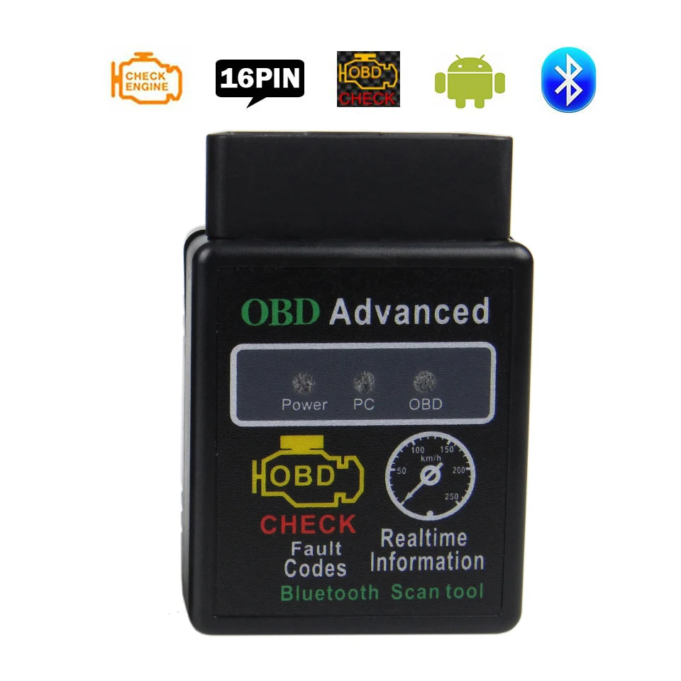 Автомобильный диагностический сканер ELM327 Bluetooth V1.5 OBD2 ELM 327 в 1 5 OBD 2 чип PIC18F25K80