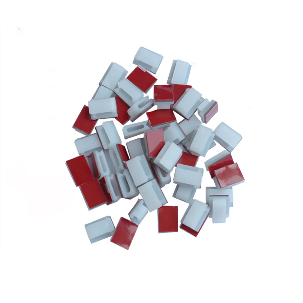 Автомобильный зажим для кабеля 40/100 шт. самоклеящийся органайзер держатель |